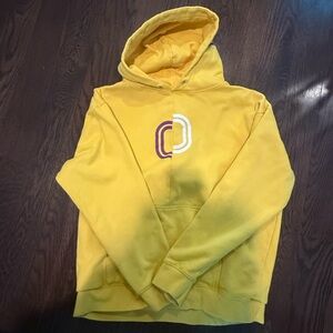Yellow Hoodie with Graphic Design